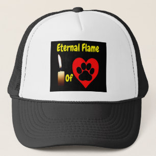Hat Ewige Flamme der Liebe mit Pfote Truckerkappe