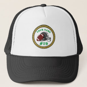 Hat Football - Name und Nummer hinzufügen Truckerkappe