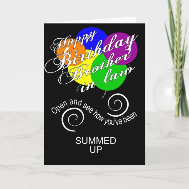 hat Geburtstag zusammengefasst Karte (Vorderseite)