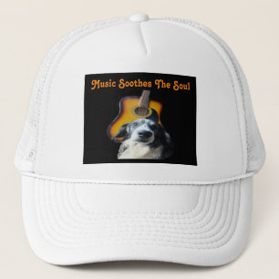 Hat Guitar Dog Truckerkappe