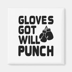 Hat Handschuhe, wird Boxer Sport Kraft Gym schlage Magnet