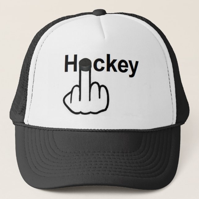 Hat Hockey Gedreht Truckerkappe (Vorderseite)