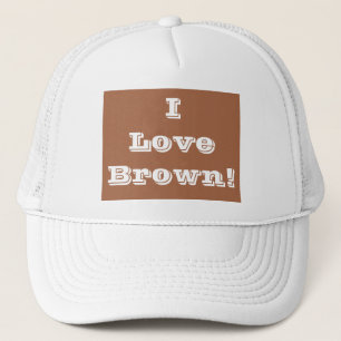 Hat I Liebe Brown Truckerkappe