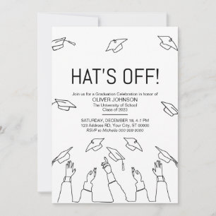 Hat ist aus, Moderne Graduierungspartei Einladung