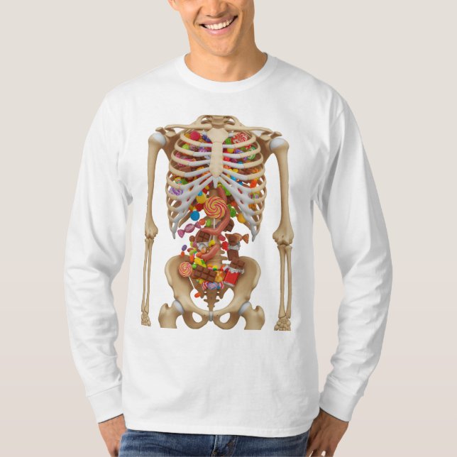 Hat jemand Candy Long-Ärmelhemd Halloween gesagt? T-Shirt (Vorderseite)