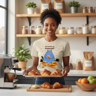Hat jemand Croissant gesagt Fettkatze T-Shirt