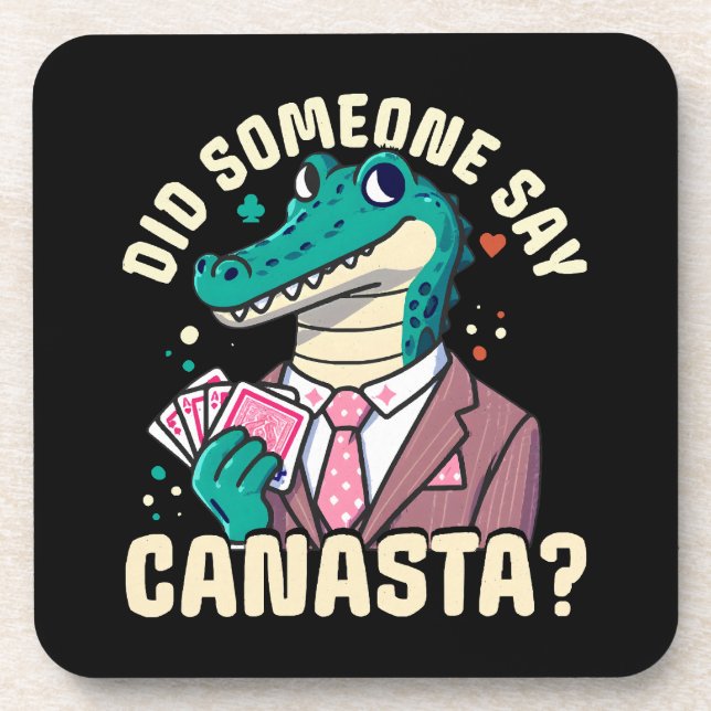 Hat jemand gesagt Canasta Getränkeuntersetzer (Vorderseite)