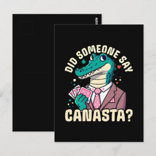 Hat jemand gesagt Canasta Postkarte