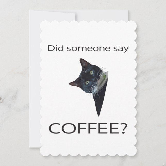 Hat jemand KAFFEE gesagt? Grußkarte Karte (Vorderseite)