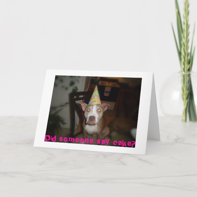 Hat jemand Kuchen gesagt? Karte (Vorderseite)