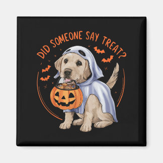 Hat jemand Leckerli gesagt_ Halloween Labrador Hun Magnet