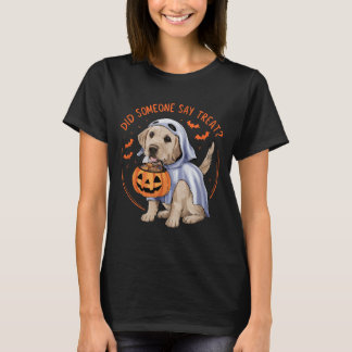 Hat jemand Leckerli gesagt_ Halloween Labrador Hun T-Shirt