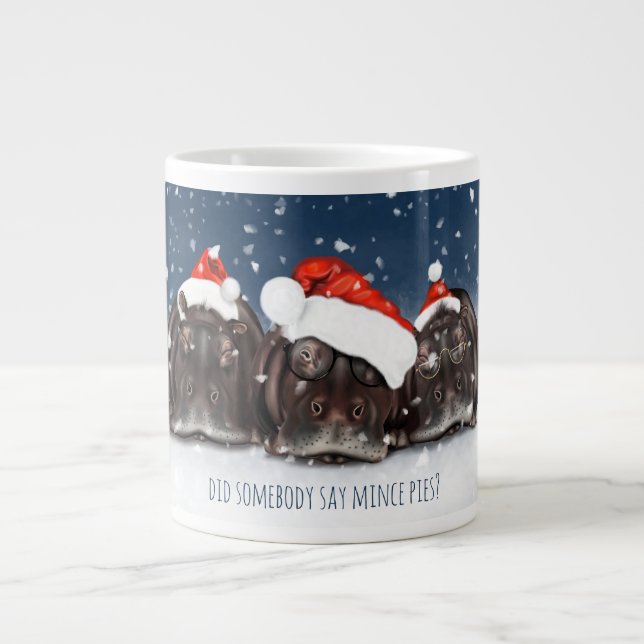 Hat jemand Mince Pies Weihnachts-Tasse gesagt? Jumbo-Tasse (Vorderseite)