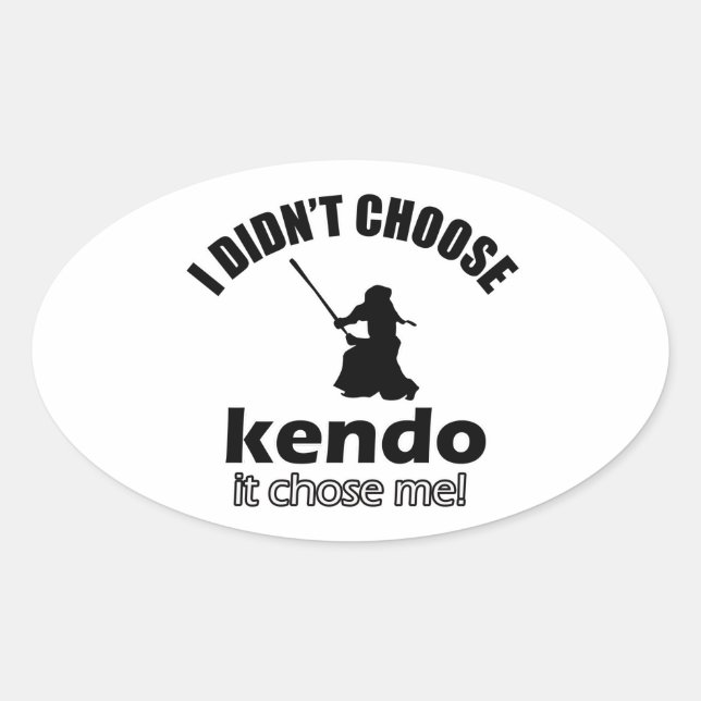 Hat Kendo nicht gewählt Ovaler Aufkleber (Vorderseite)