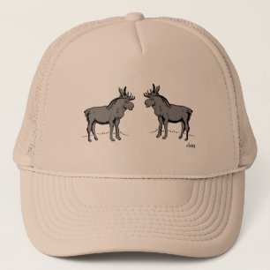 Hat: Liebe eines Elchs Truckerkappe