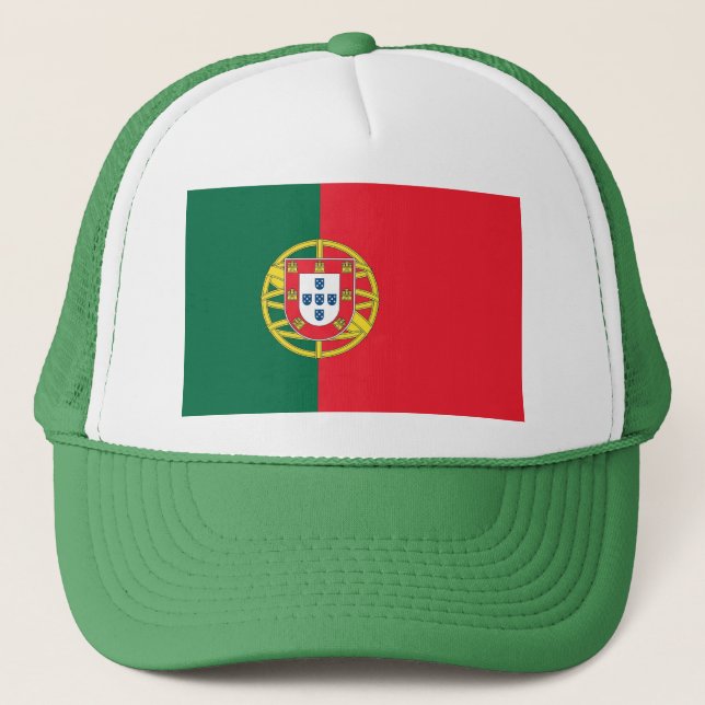 Hat mit der Flagge Portugals Truckerkappe (Vorderseite)