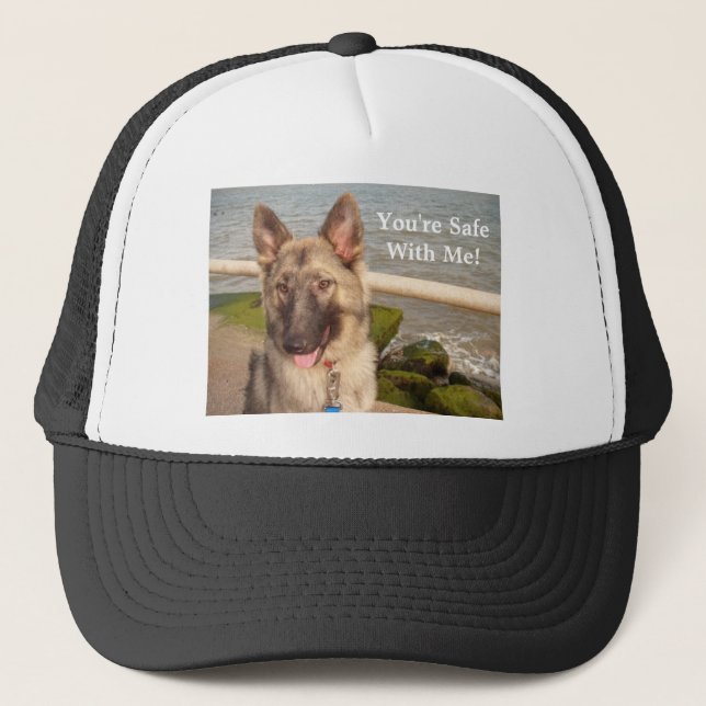 Hat mit deutschem Schäferhund Truckerkappe (Vorderseite)