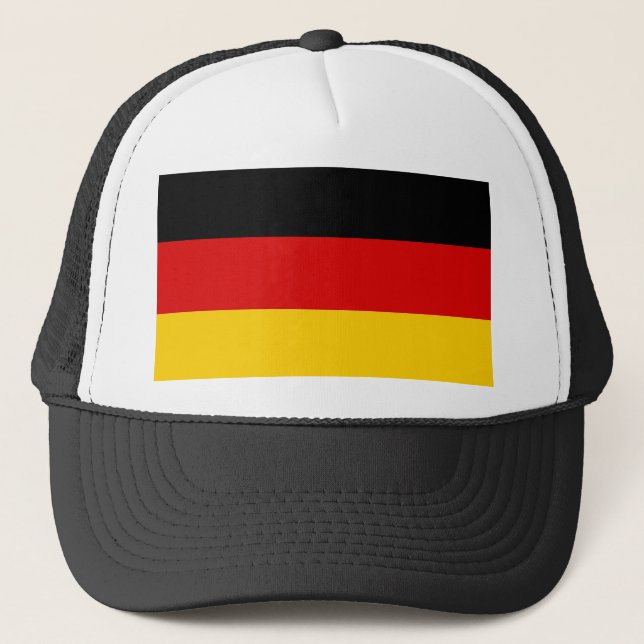 Hat mit Flagge Deutschlands Truckerkappe (Vorderseite)