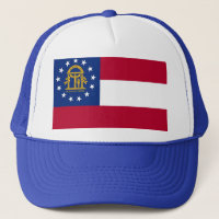 Hat mit Flagge georgischer Staat - USA