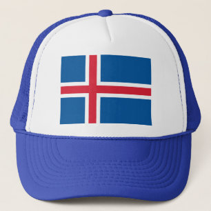 Hat mit Flagge Islands Truckerkappe