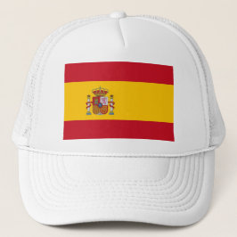 Hat mit Flagge Spaniens Truckerkappe