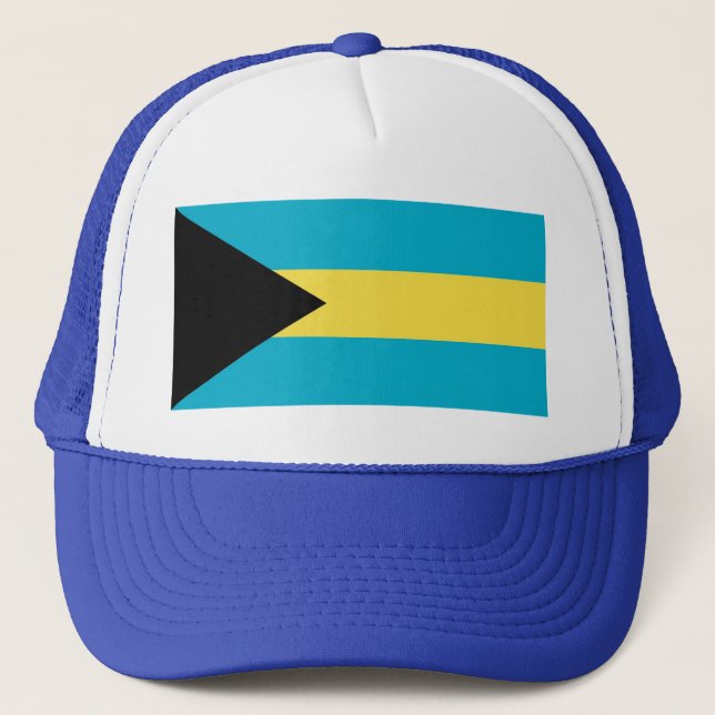 Hat mit Flagge von Bahamas Truckerkappe (Vorderseite)