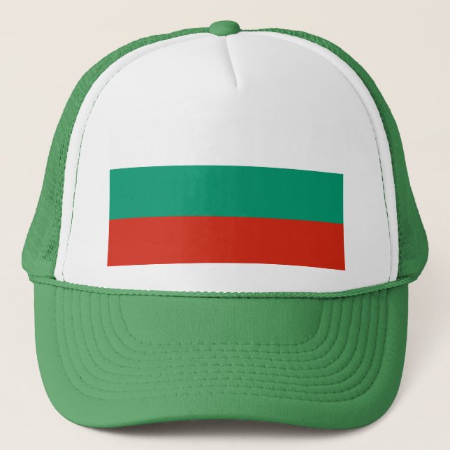 Hat mit Flagge von Bulgarien Truckerkappe (Vorderseite)