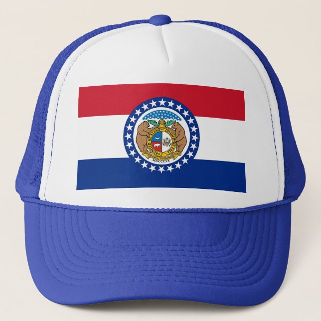 Hat mit Flagge von Missouri Staat - USA Truckerkappe (Vorderseite)