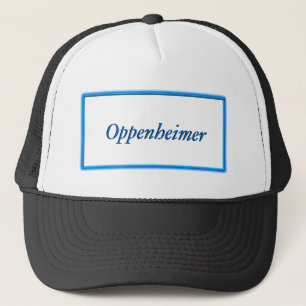 Hat - Nachname / Doppelrahmen Truckerkappe