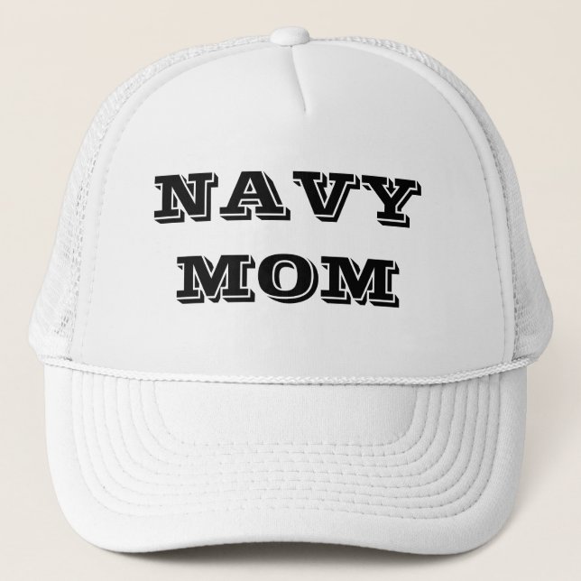 Hat Navy Mama Truckerkappe (Vorderseite)