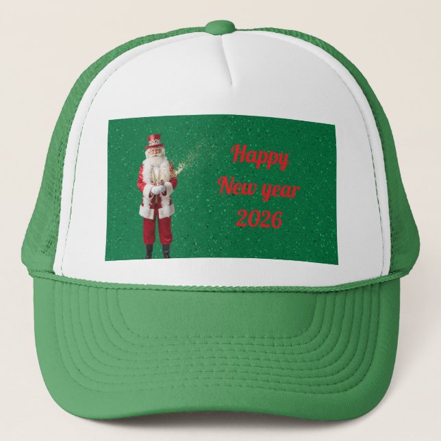 Hat new year red truckerkappe (Vorderseite)