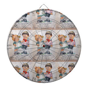 Hat noch nie ein Mädchen geküsst? Dartscheibe