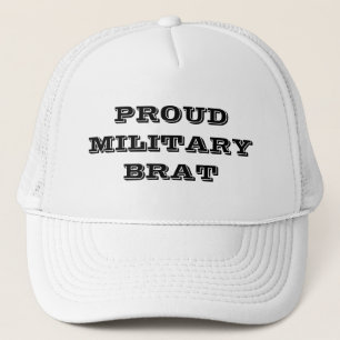 Hat Proud Military Brat Truckerkappe