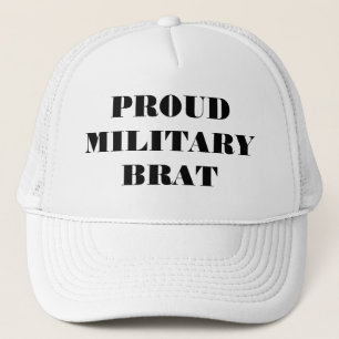 Hat Proud Military Brat Truckerkappe