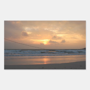 Hat Rin Beach Sunrise ... Koh Phangan, Thailand Rechteckiger Aufkleber