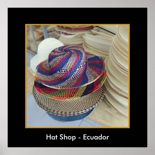 Hat Shop - Ecuador Poster (Vorne)