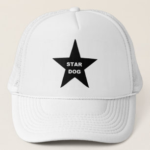 Hat Star Dog auf Black Star Truckerkappe