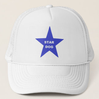 Hat Star Dog auf Blue Star Truckerkappe