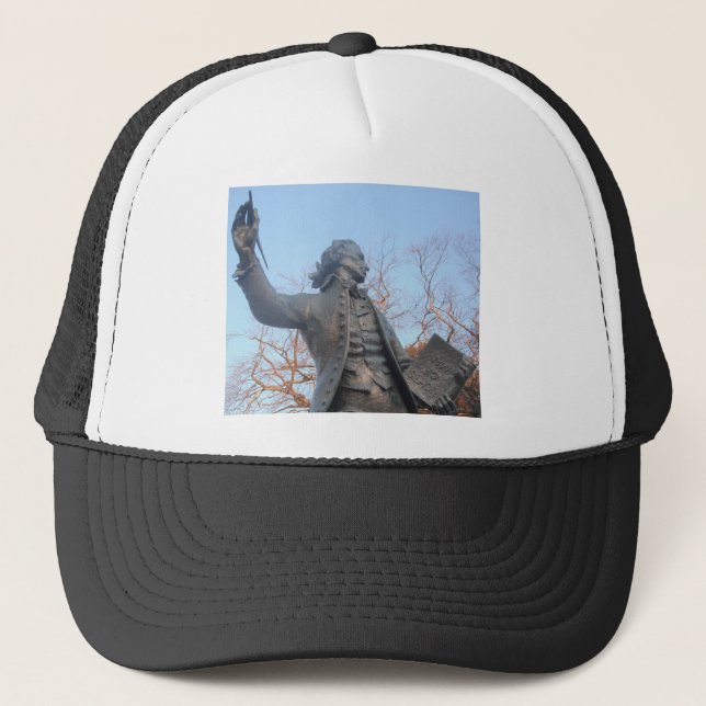 Hat Thomas Paine Statue mit den Rechten des Mensch Truckerkappe (Vorderseite)