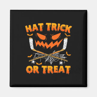 Hat Trick oder Treat Fun Eishockey Halloween Costu Magnet
