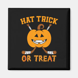Hat Trick oder Treat Fun Eishockey Halloween Costu Magnet