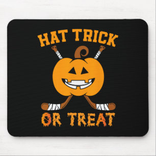 Hat Trick oder Treat Fun Eishockey Halloween Costu Mousepad