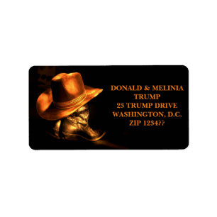 HAT UND BOOTEN* ADRESSAUFKLEBER