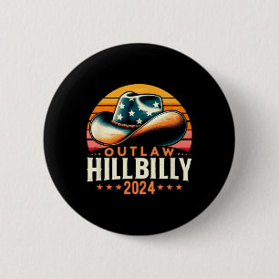 Hat US-Wahltag Vintage Gesetzlosigkeit Hillbilly 2 Button
