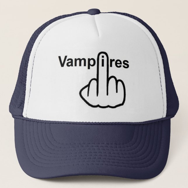 Hat Vampires Gedreht Truckerkappe (Vorderseite)