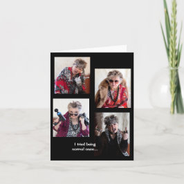 Hat versucht, normal zu sein, sobald geklappte Gru Karte