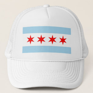 Hat with Flag of Chicago Truckerkappe