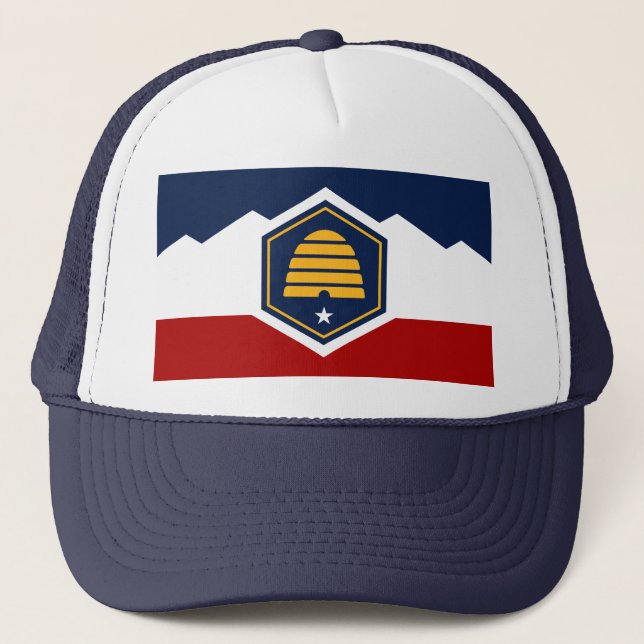 Hat with Flag of Utah, USA Truckerkappe (Vorderseite)