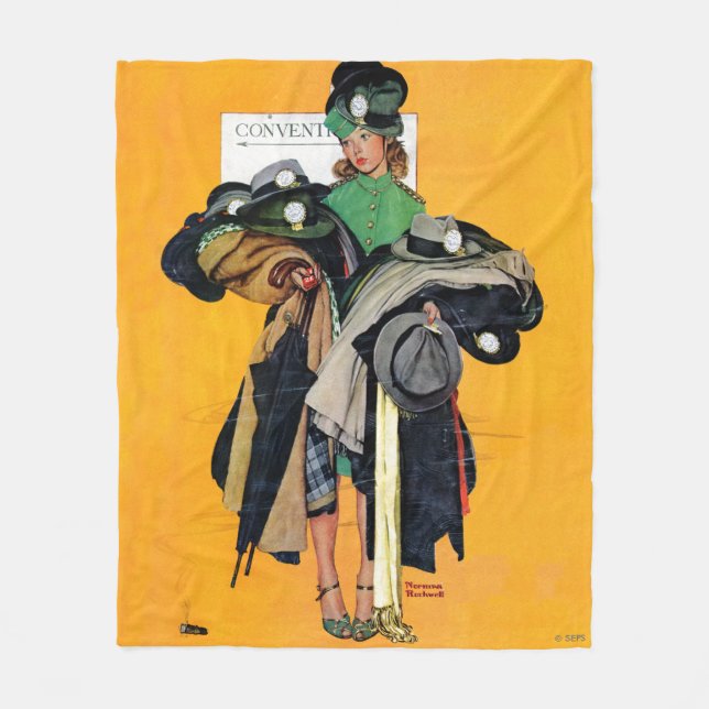 Hatcheck Girl Fleecedecke (Vorderseite)