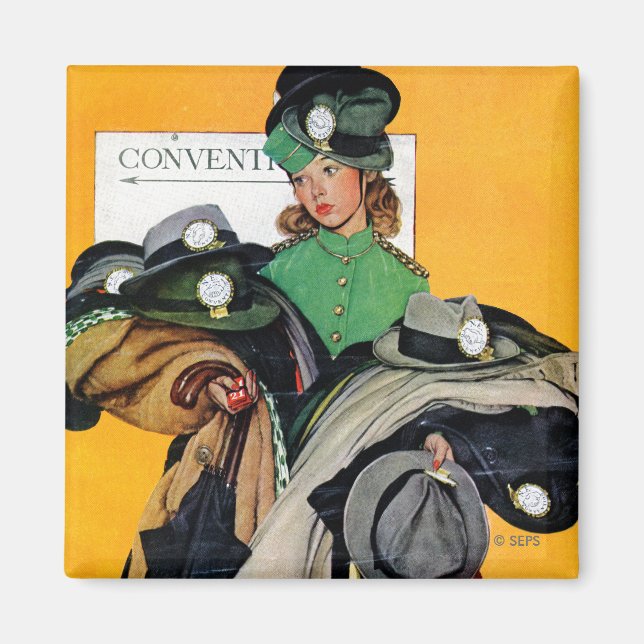 Hatcheck Girl Magnet (Vorne)